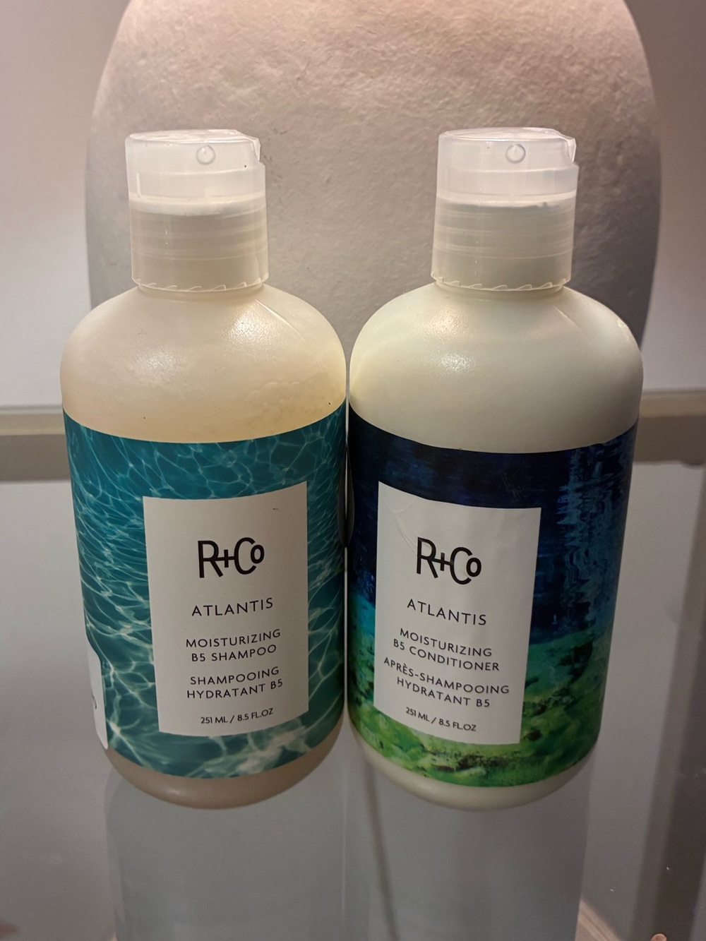 R+Co Atlantis Moisturizing B5 Shampoo Conditioner Duo New